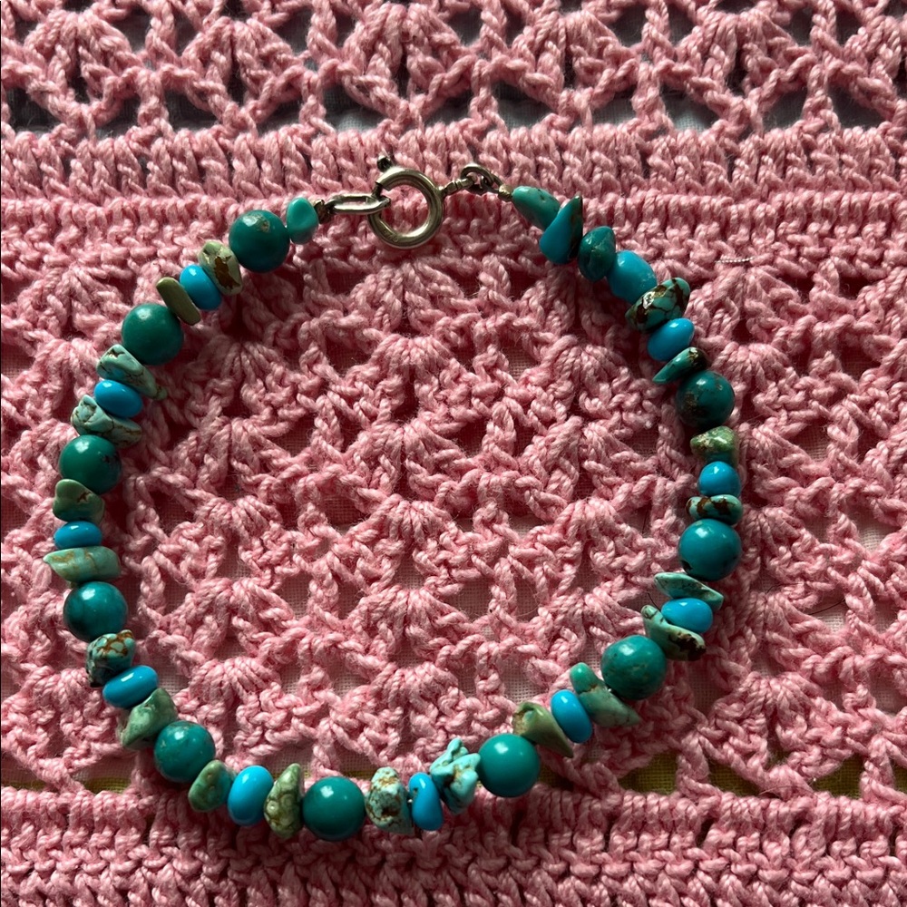 Turquoise Beaded Bracelet - Women Jewelry - Picture 1 of 3